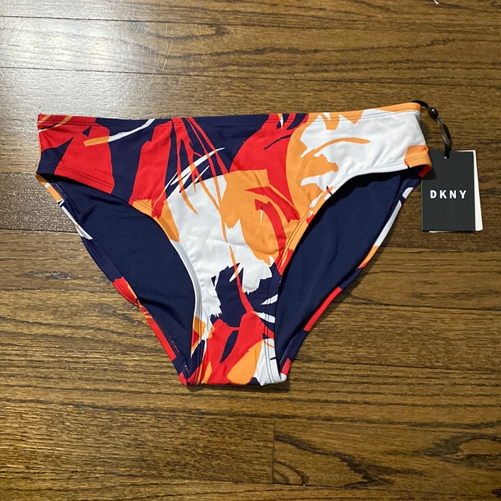 NWT DKNY Bikini Swim Bottoms Panties Size Large